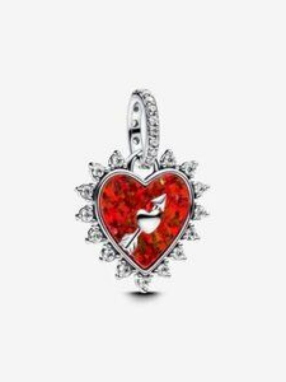 Pandora Spinnable Arrow Heart Dangle Charm